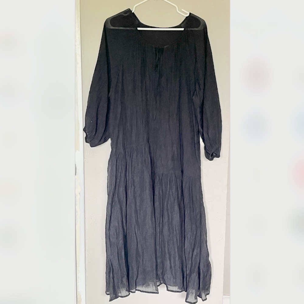 Flowy Black Summer Dress